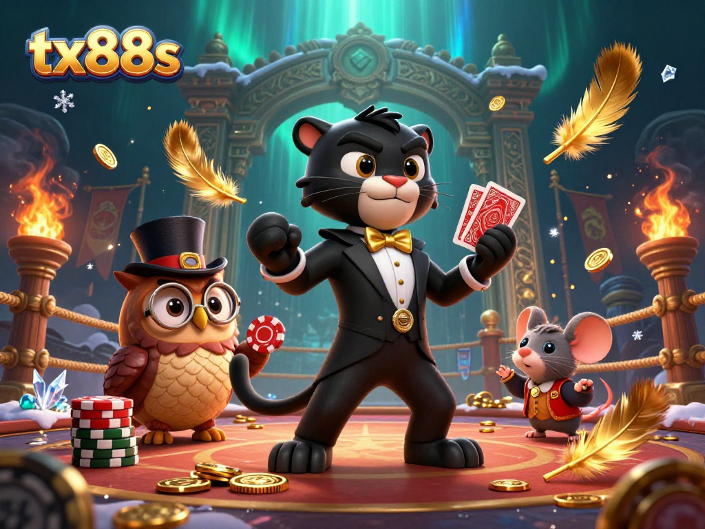 Engage with tx88s and master the art of gambling with our vibrant casino scene illustration.