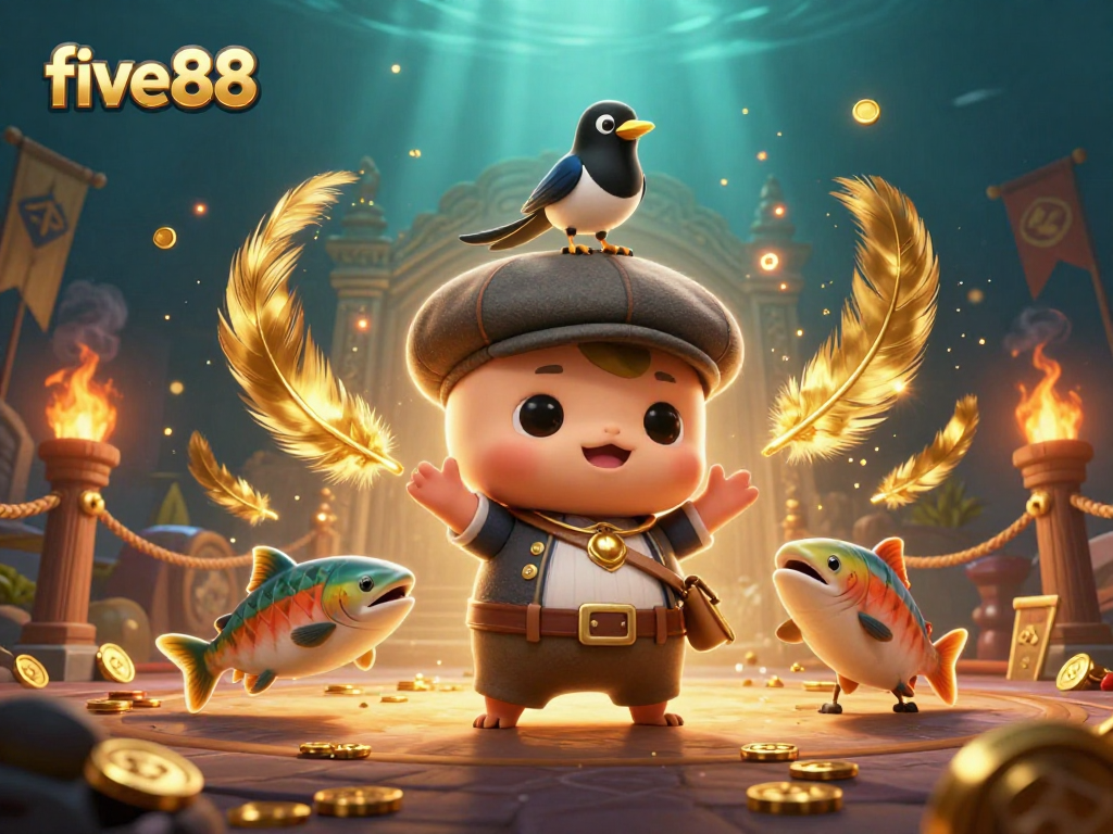 Feel the excitement with five88 as Nessie and friends dive into thrilling casino adventures filled with golden treasures and dynamic game elements.